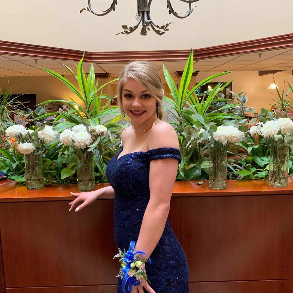 Blue Prom dress